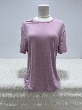 Lululemon Light Pink Crew Neck Short Sleeve Top
